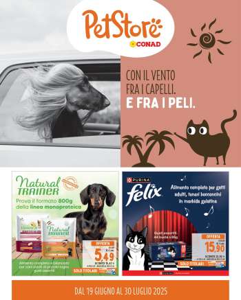 Volantino Pet Store Conad - 19/6/2025 - 30/7/2025.