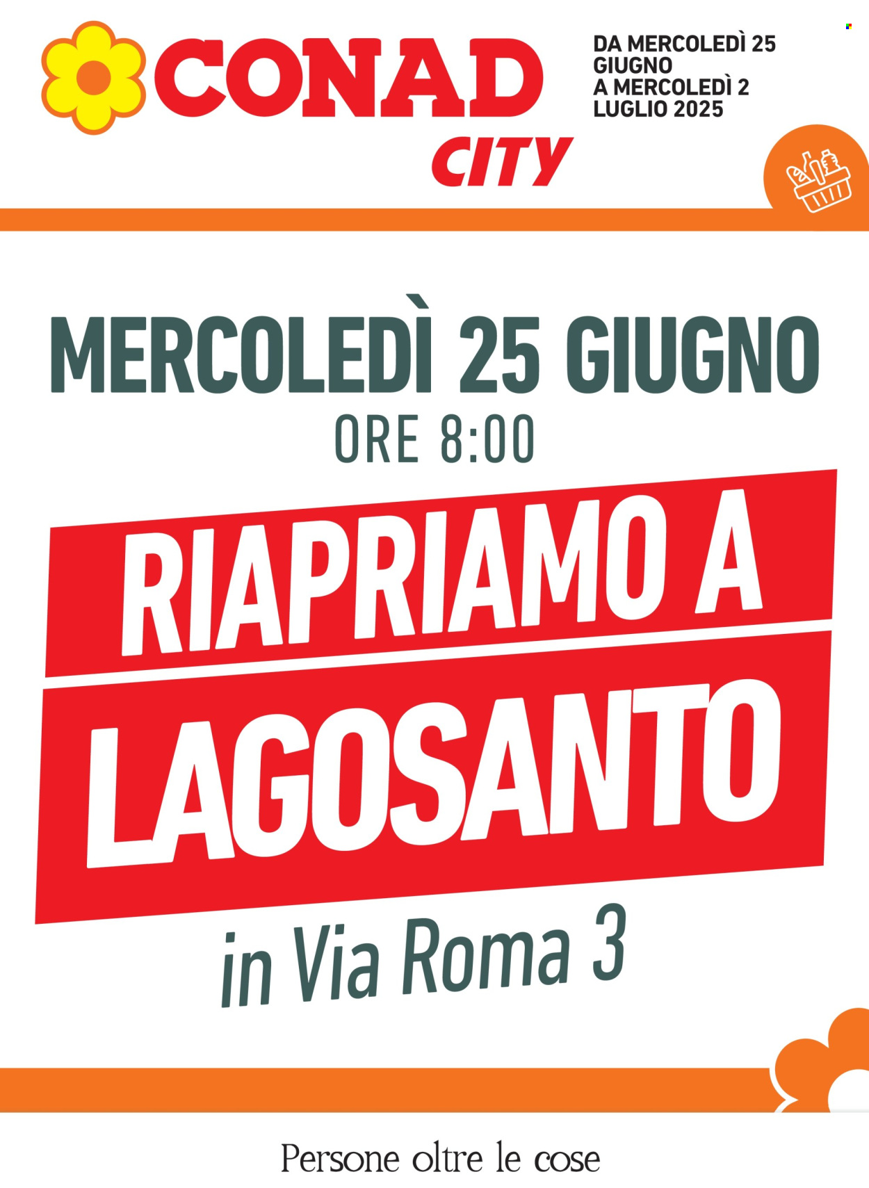 Volantino Conad City - 25/6/2025 - 2/7/2025. Pagina 1