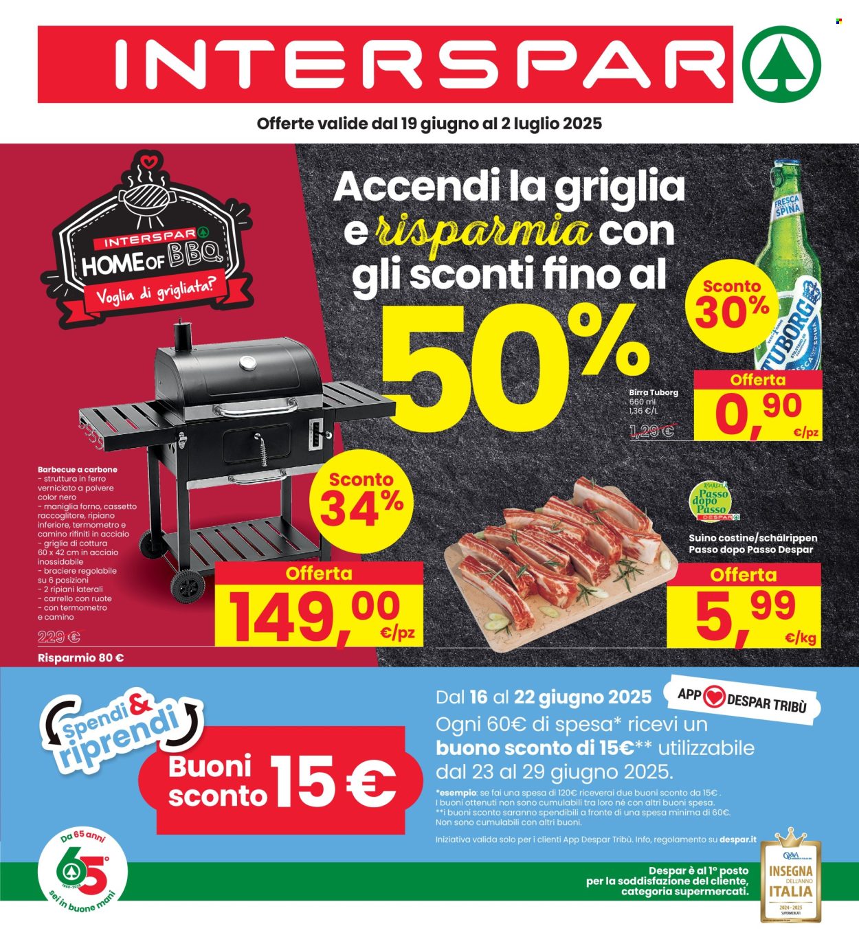 Volantino Interspar - 19/6/2025 - 2/7/2025. Pagina 1