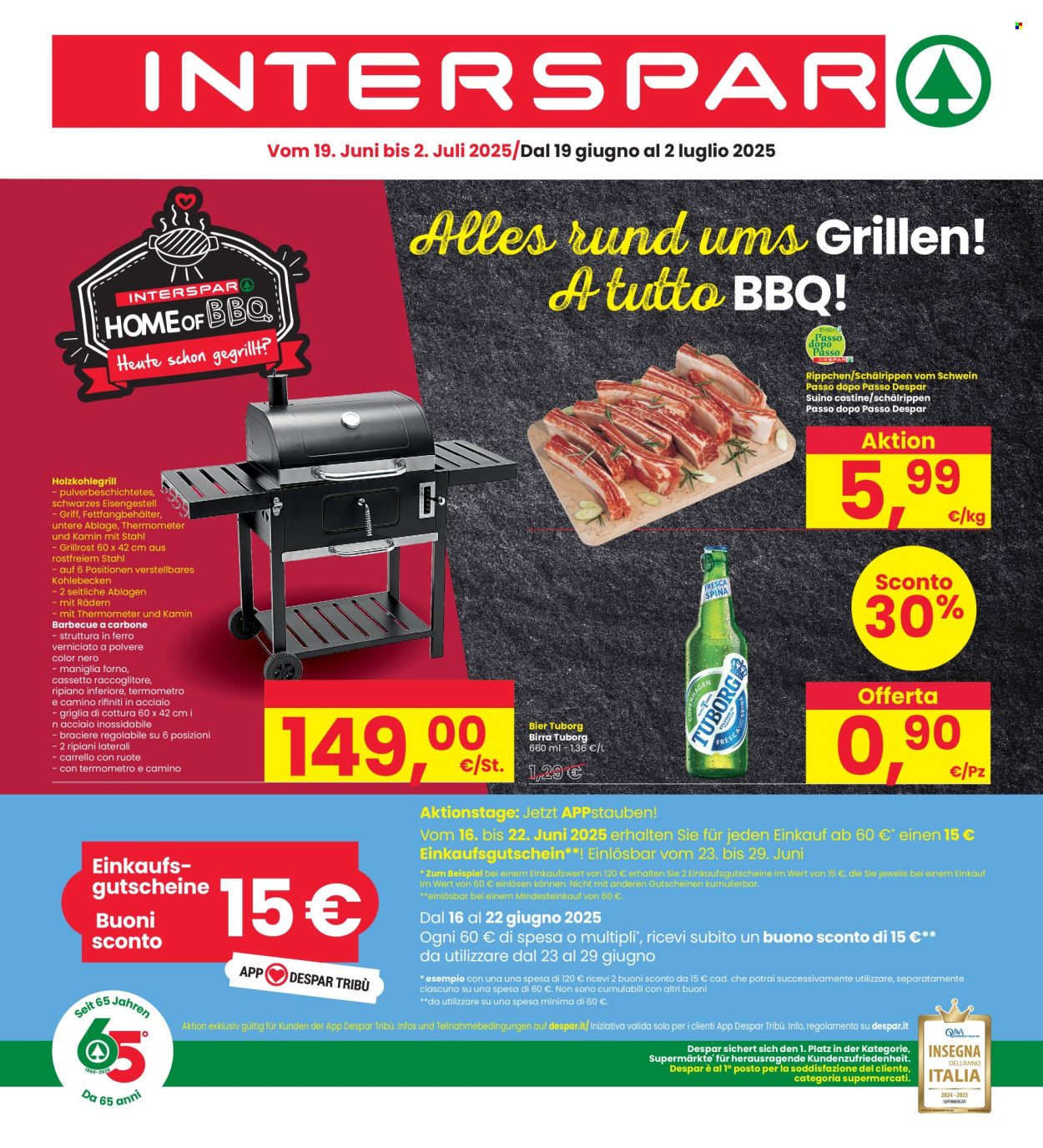 Volantino Interspar - 19/6/2025 - 2/7/2025. Pagina 1