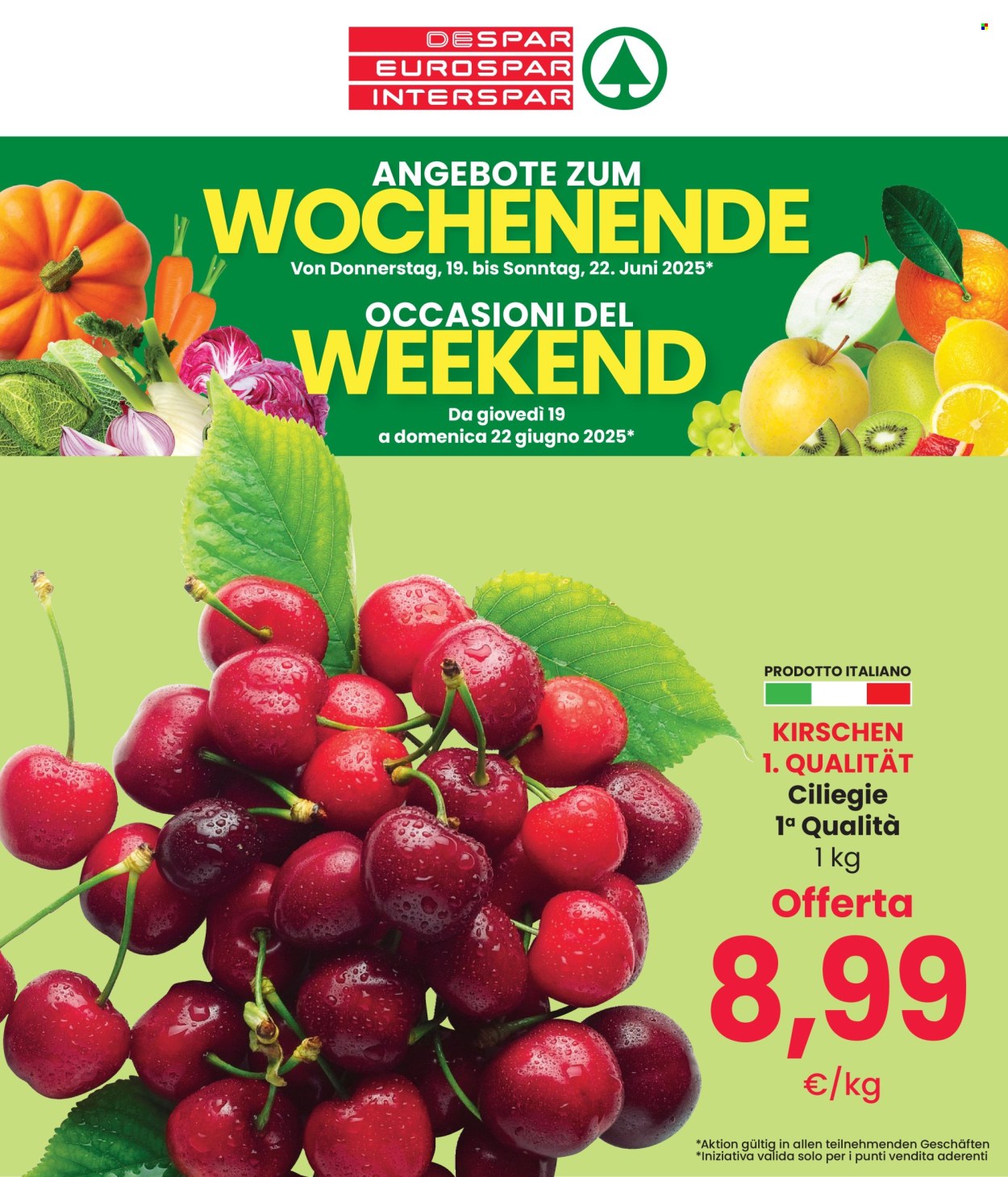 Volantino Eurospar - 16/6/2025 - 22/6/2025. Pagina 1