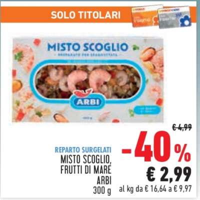Misto Scoglio, Frutti di Mare Arbi
