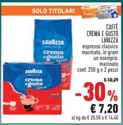 CAFFÈ CREMA E GUSTO LAVAZZA