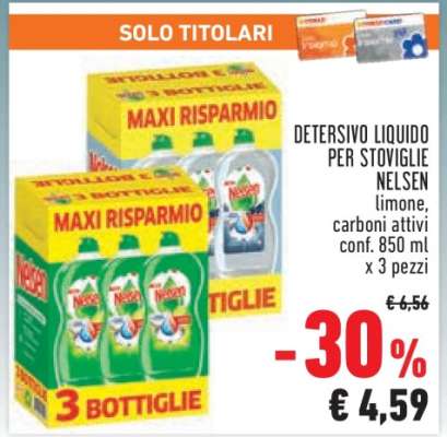 Detersivo Liquido per Stoviglie Nelsen
