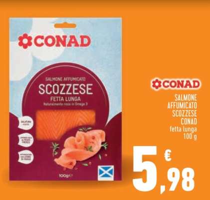 SALMONE AFFUMICATO SCOZZESE CONAD