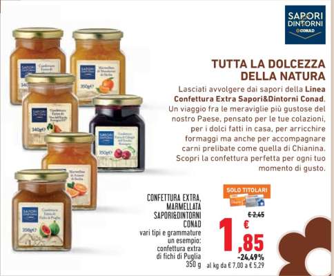 Confettura Extra, Marmellata Sapori&Dintorni Conad