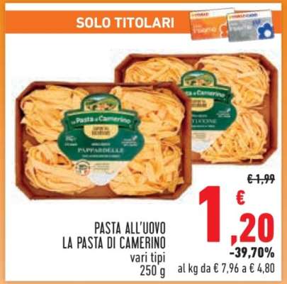 Pasta all'uovo La Pasta di Camerino