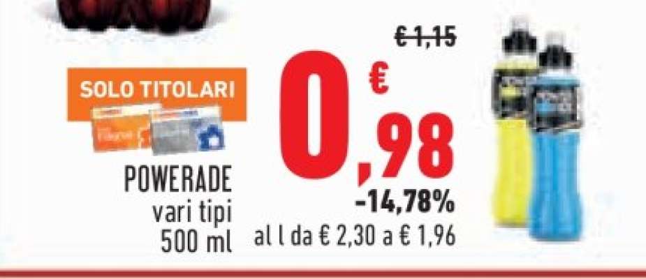 POWERADE vari tipi 500 ml
