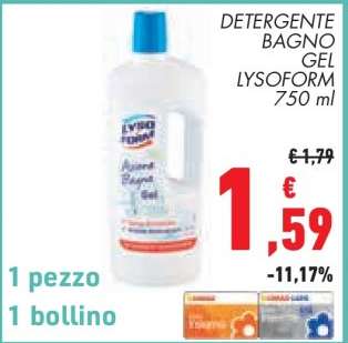 DETERGENTE BAGNO GEL LYSOFORM 750 ml