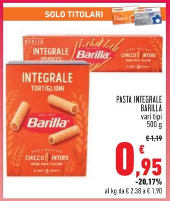 PASTA INTEGRALE BARILLA