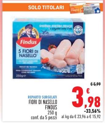 FIORI DI NASELLO FINDUS
