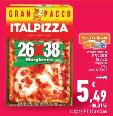 PIZZA 26X38 ITALPIZZA