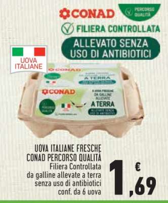 Uova Italiane Fresche Conad Percorso Qualità