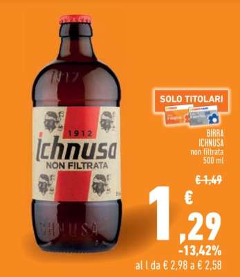 Birra Ichnusa non filtrata