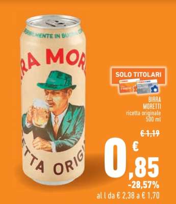 BIRRA MORETTI