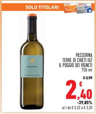 Passerina Terre di Chieti IGT Il Poggio dei Vigneti