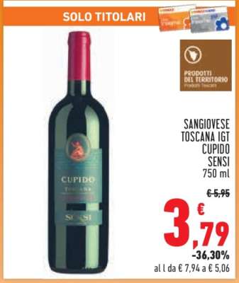 SANGIOVESE TOSCANA IGT CUPIDO SENSI