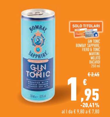 Gin Tonic Bombay Sapphire