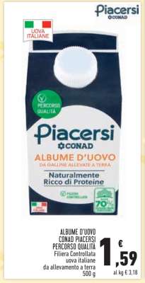 ALBUME D'UOVO CONAD PIACERSI PERCORSO QUALITÀ