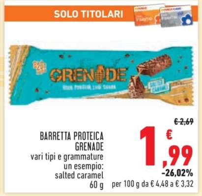 Barretta Proteica Grenade