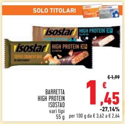 BARRETTA HIGH PROTEIN ISOSTAD