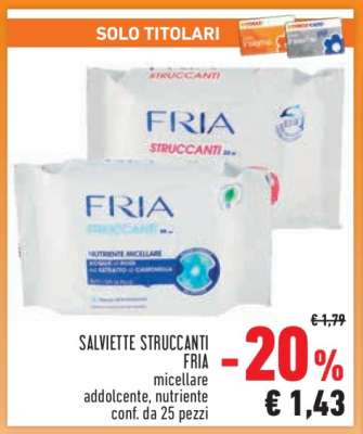 Salviette Struccanti Fria