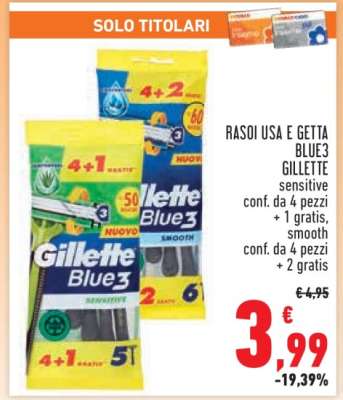 RASOI USA E GETTA BLUE3 GILLETTE
