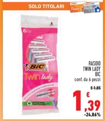 Rasoio Twin Lady Bic