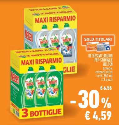 Detersivo Liquido per Stoviglie Nelsen