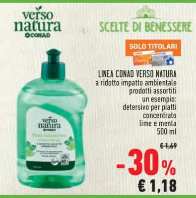 Verso Natura Conad Detergente