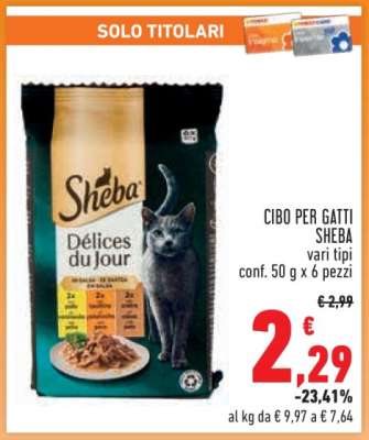 CIBO PER GATTI SHEBA