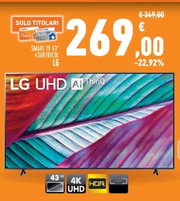 SMART TV 43" LG