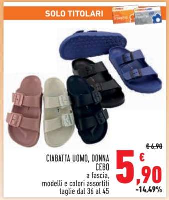 CIABATTA UOMO, DONNA CEBO