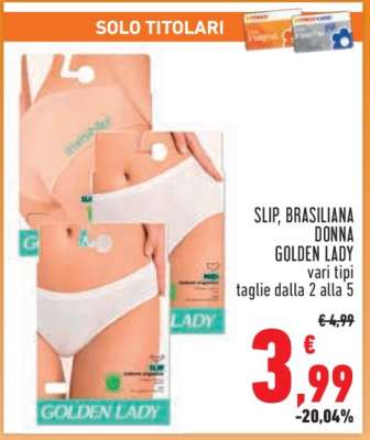 SLIP, BRASILIANA DONNA GOLDEN LADY