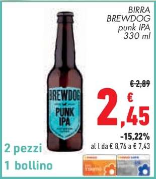 BIRRA BREWDOG punk IPA 330 ml