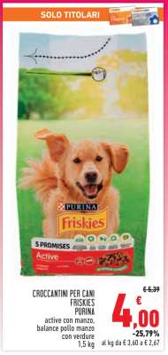 CROCCANTINI PER CANI FRISKIES PURINA