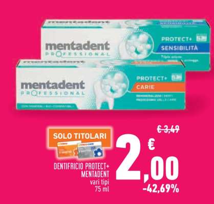 Dentifricio Protect+ Mentadent