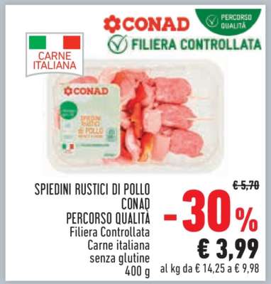 SPIEDINI RUSTICI DI POLLO