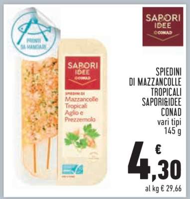 Spiedini di Mazzancolle Tropicali Sapori&Idee Conad