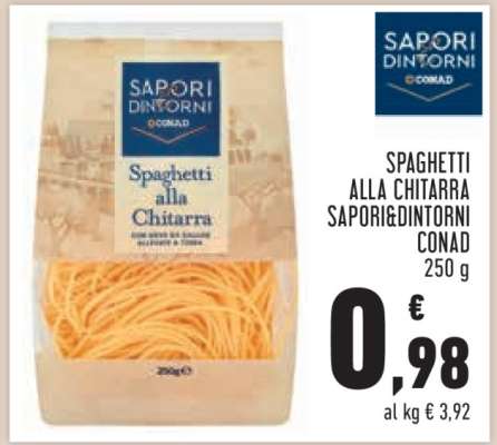 SPAGHETTI ALLA CHITARRA SAPORI&DINTORNI CONAD 250 g