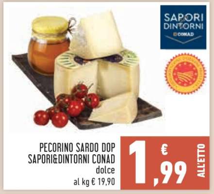 Pecorino Sardo DOP Sapori&Dintorni Conad Dolce