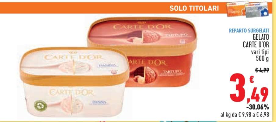 Gelato Carte D'Or
