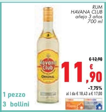 RUM HAVANA CLUB añejo 3 años 700 ml