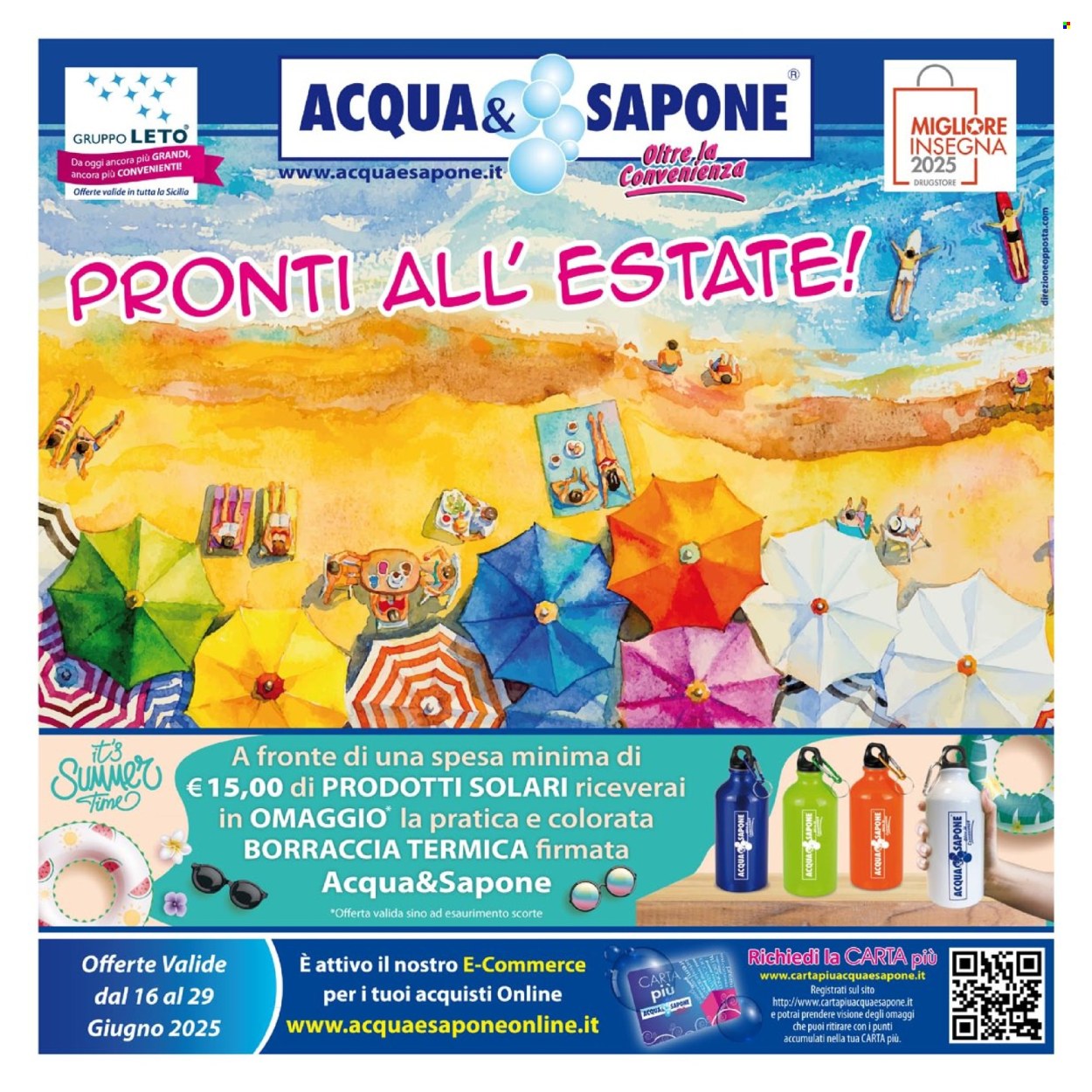 Volantino Acqua & Sapone - 16/6/2025 - 29/6/2025. Pagina 1