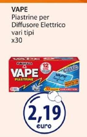 VAPE Piastrine per Diffusore Elettrico