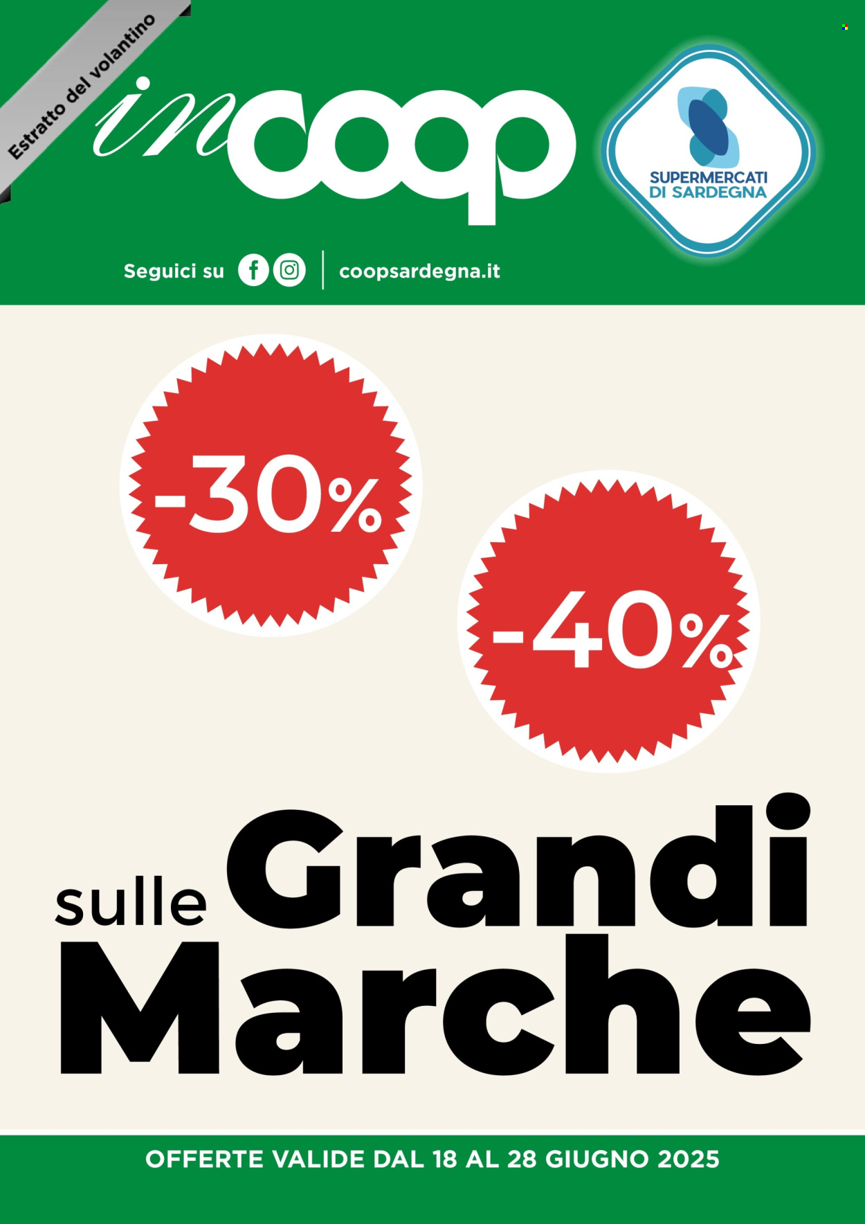 Volantino Coop - 18/6/2025 - 28/6/2025. Pagina 1