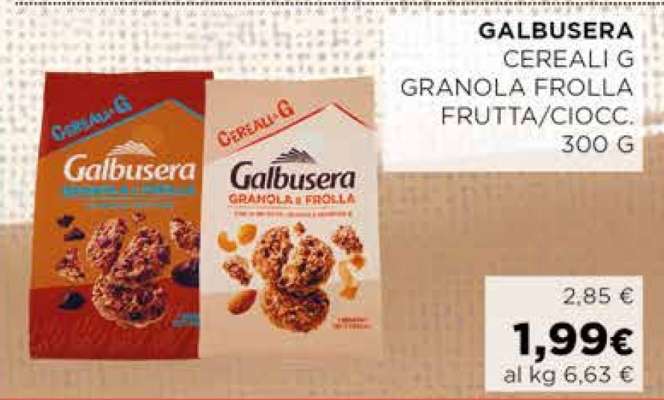 GALBUSERA CEREALI G GRANOLA FROLLA FRUTTA/CIOCC.