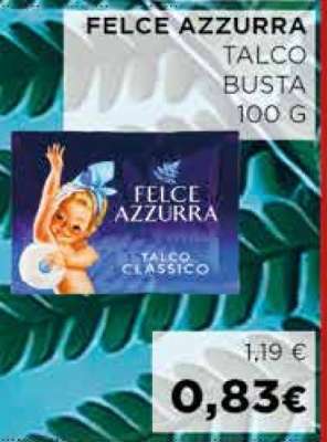 FELCE AZZURRA TALCO BUSTA 100 G