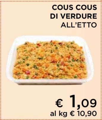 COUS COUS DI VERDURE