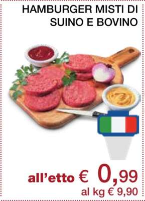 HAMBURGER MISTI DI SUINO E BOVINO